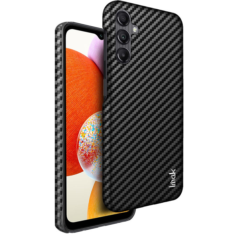 IMAK Ruiyi Series for Samsung Galaxy A14 4G / 5G Back Phone Case PU Leather Coated PC Carbon Fiber Texture Slim Cover IMAK Ruiyi Series for Samsung Galaxy A14 4G / 5G Back Phone Case PU Leather Coated PC Carbon Fiber Texture Slim Cover